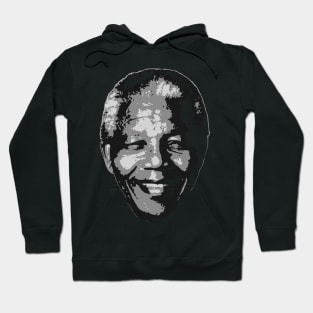 Nelson Mandela Black and White Hoodie